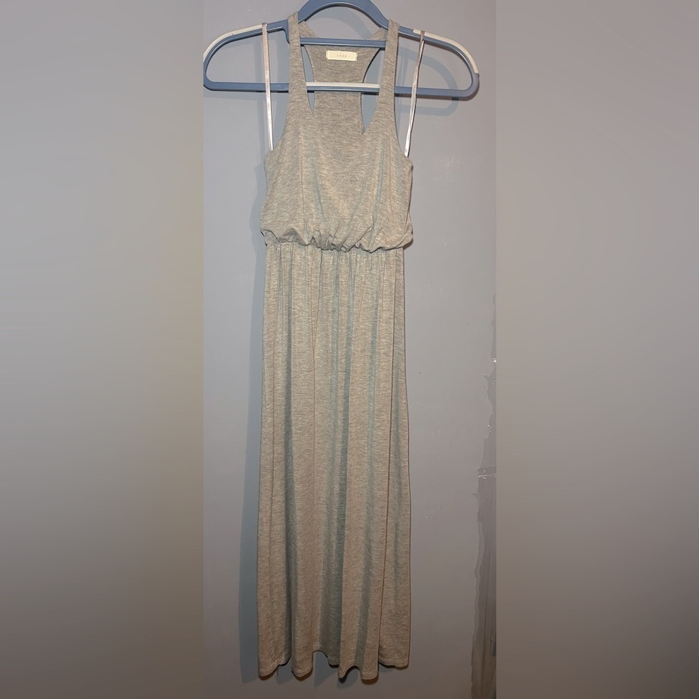 LUSH razor back maxi dress, jersey soft material. So cute, comfy, and stylish!